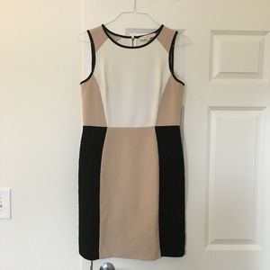 Loft color block sheath work dress